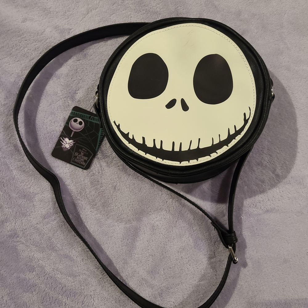 Jack Sklingto. Bioworld Black Crossbody Bag